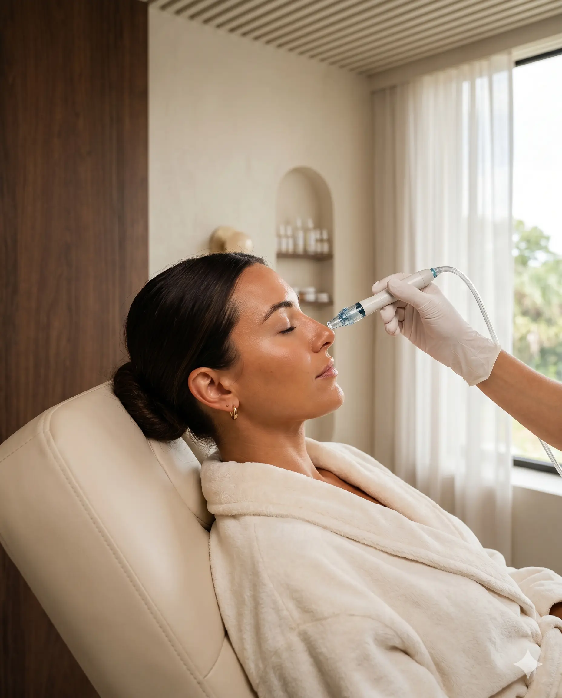 Clean skincare serums representing hydrating treatment